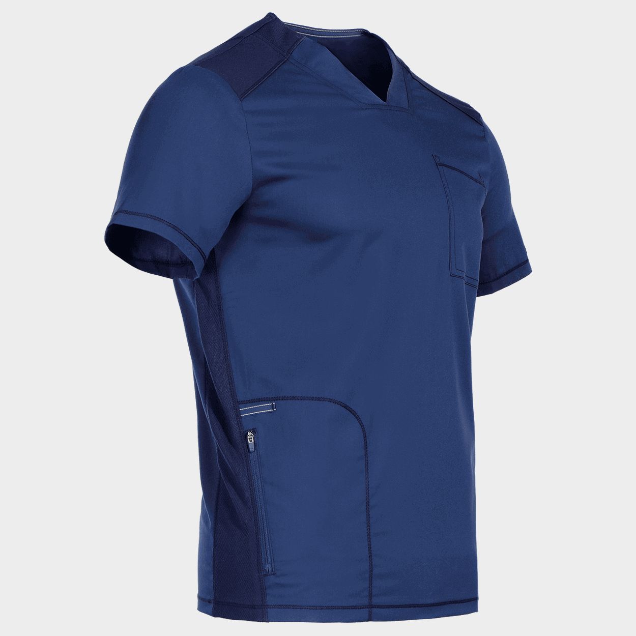 Мъжка медицинска туника CHEROKEE V-NECK DARK BLULE WWE603 - 4