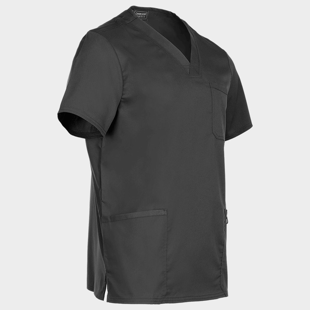 Men's medical tunic CHEROKEE V-NECK GREY WWE670. - 5