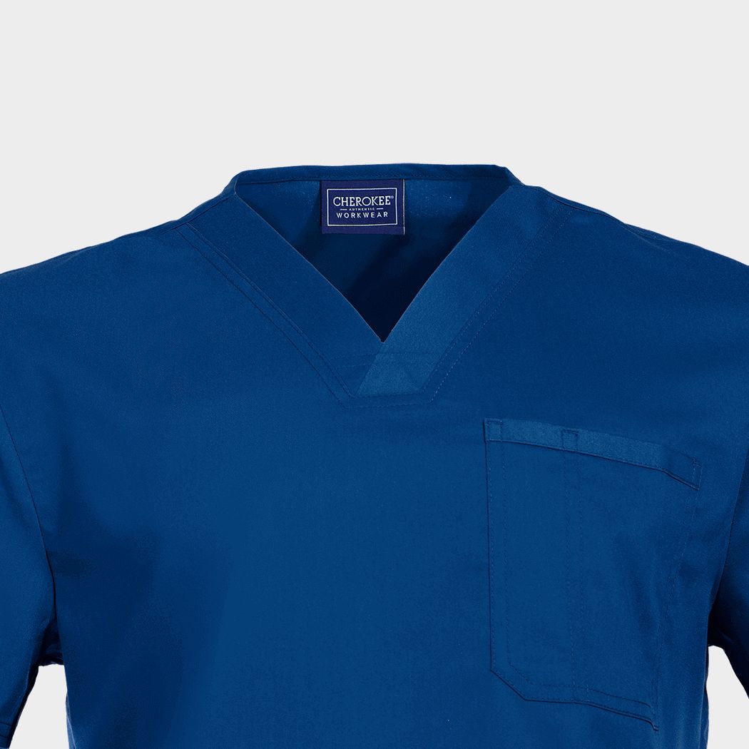 Мъжка медицинска туника CHEROKEE V-NECK NAVY BLUE WWE670 - 6