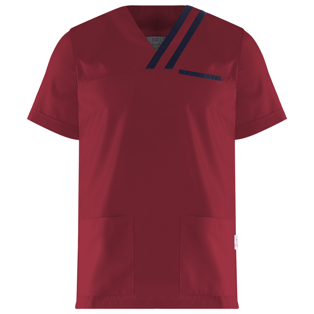 Мъжка медицинска туника OLIVER BORDEAUX/NAVY