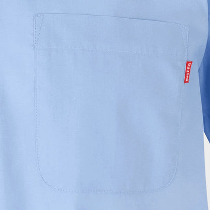 Cămașă cu mânecă scurtă de bărbați VELILLA LIGHT BLUE - 4