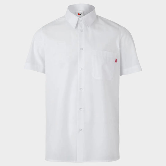 Cămașă cu mânecă scurtă de bărbați VELILLA WHITE - 1
