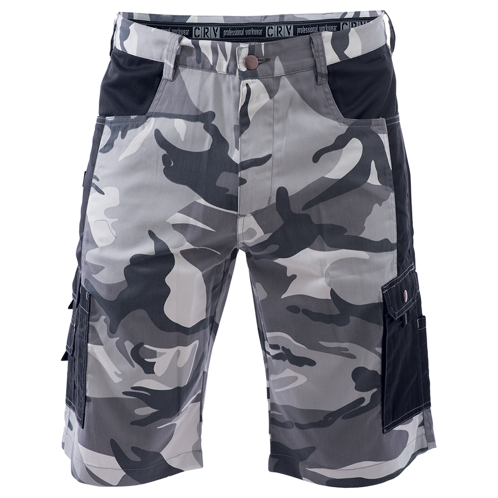 Men's shorts CRAMBE GREY CAMOUFLAGE