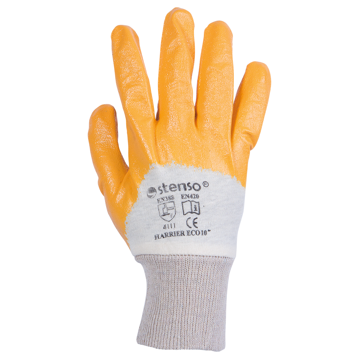 Nitrile dipped gloves HAZEL YELLOW