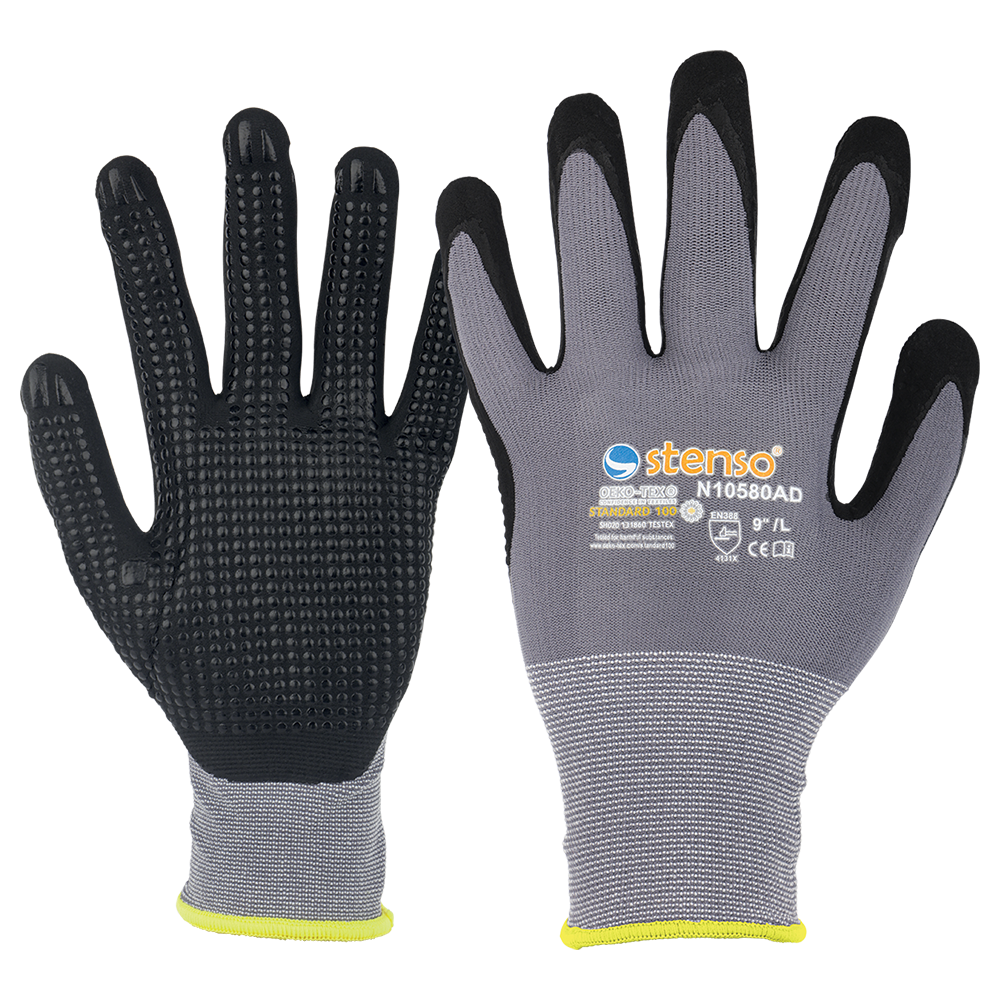 Nitrile dipped gloves NITRO DOTS