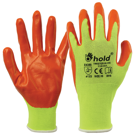 Nitrile dipped gloves TWISTER HV