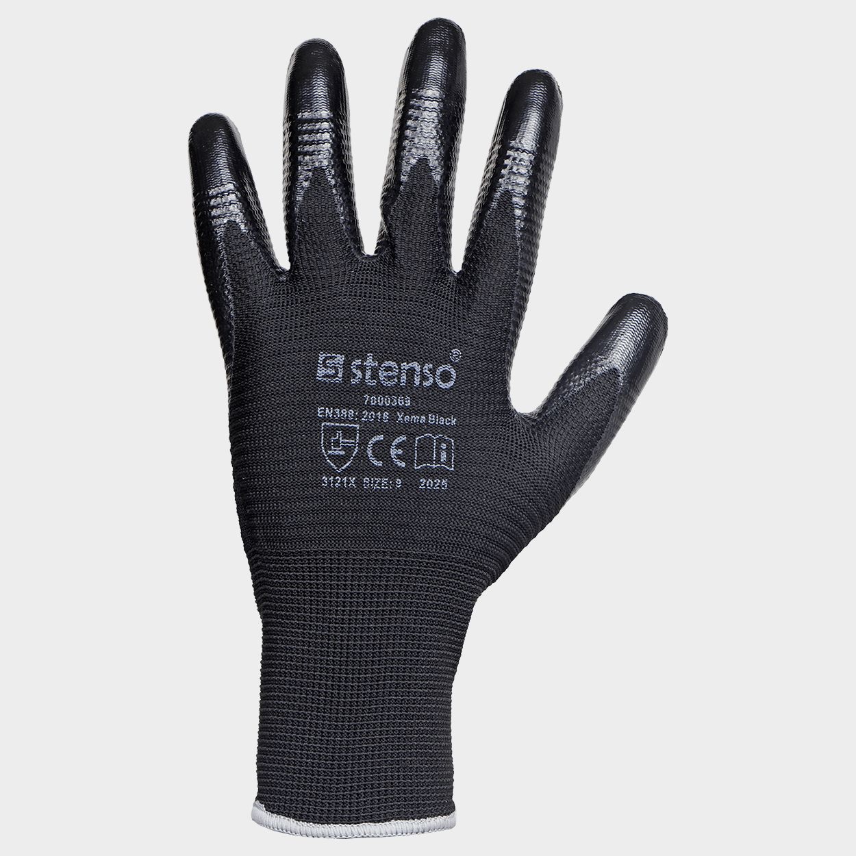 Γάντια βουτηγμένα σε νιτρίλιο XEMA BLACK - 3