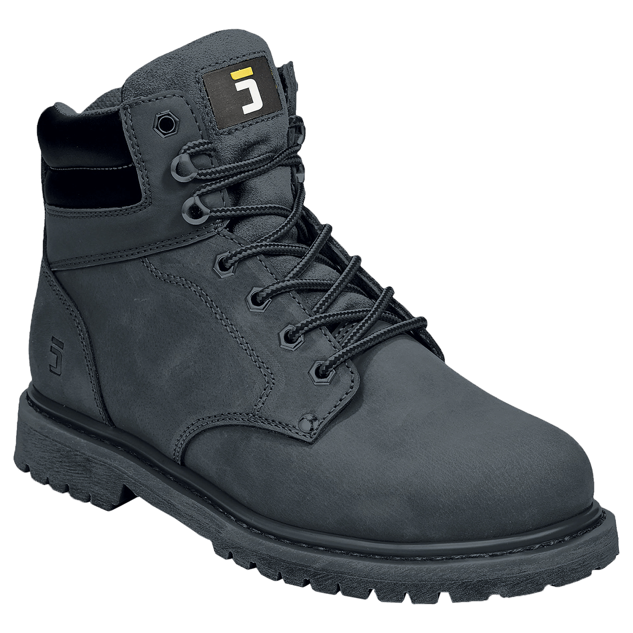 Обувки от набук BK FARMER ANKLE BLACK