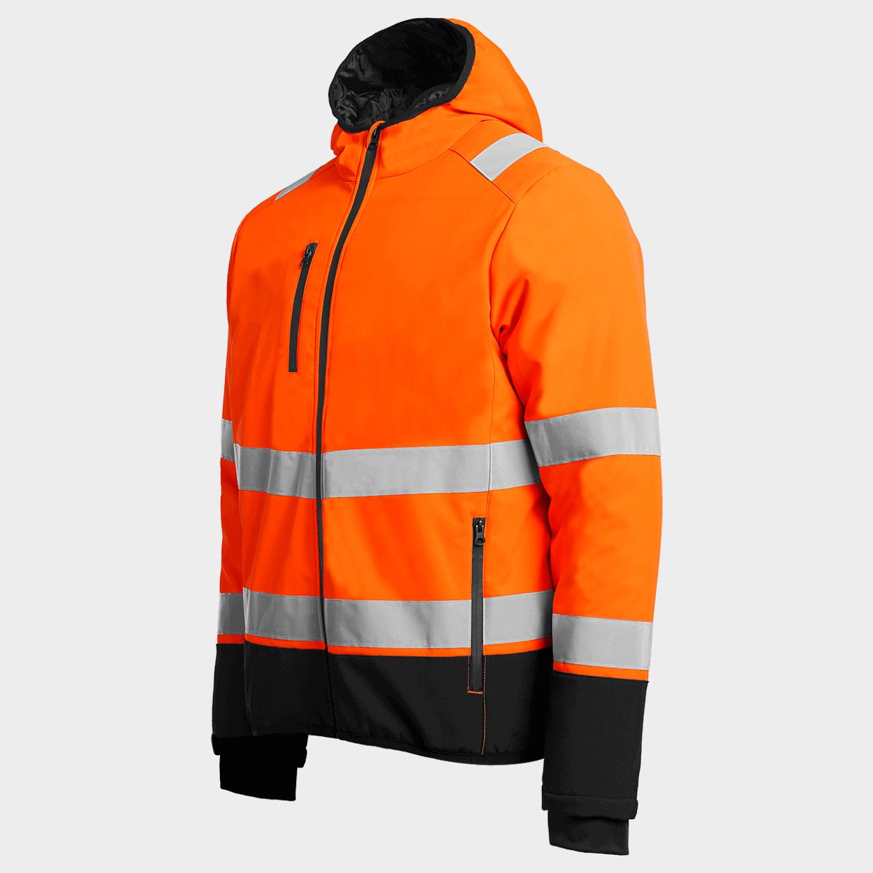 Jachetă de lucru căptușită REEF PAD HV SOFTSHELL ORANGE - 3