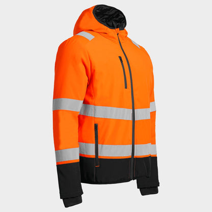 Jachetă de lucru căptușită REEF PAD HV SOFTSHELL ORANGE - 5