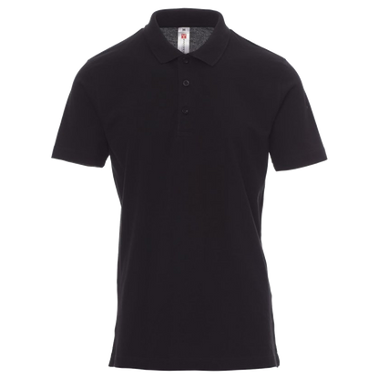 Тениска с яка PAYPER ROME BLACK