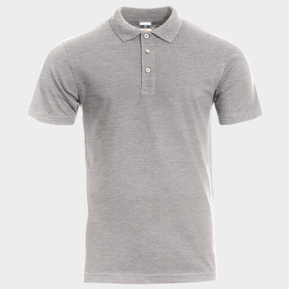 Tricou polo STENSO NAOS GRAY MELANGE - 1