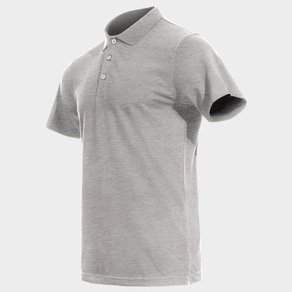 Tricou polo STENSO NAOS GRAY MELANGE - 3