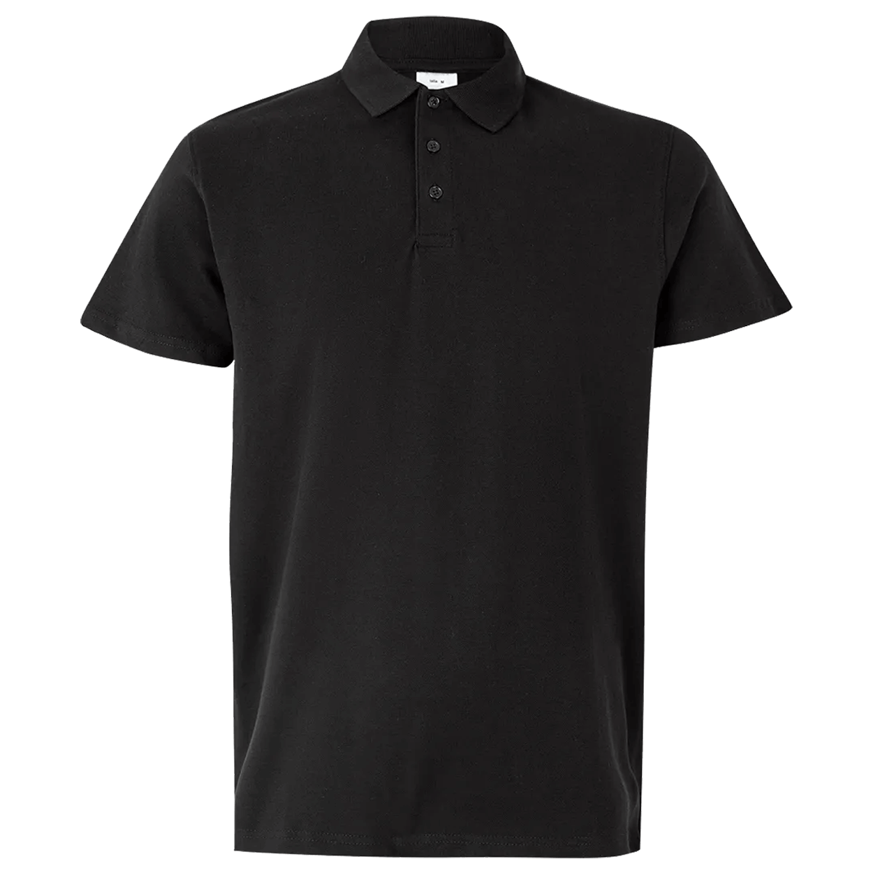 Tricou cu guler VELILLA NEGRU - 1