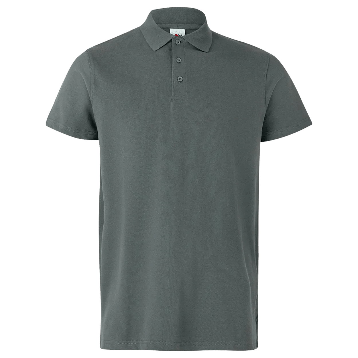 Tricou cu guler VELILLA GRI - 1