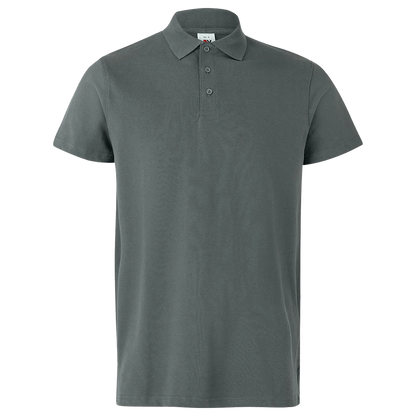 Tricou cu guler VELILLA GRI - 1