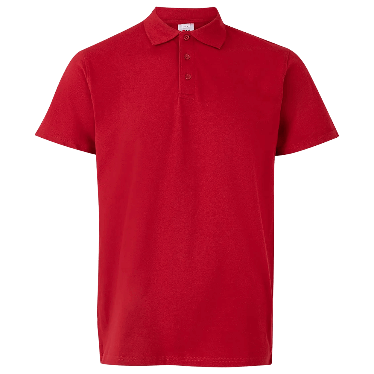 Tricou cu guler VELILLA ROȘU - 1
