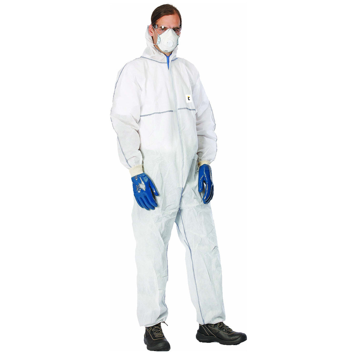 Protective hooded coverall CHEMSAFE MS1