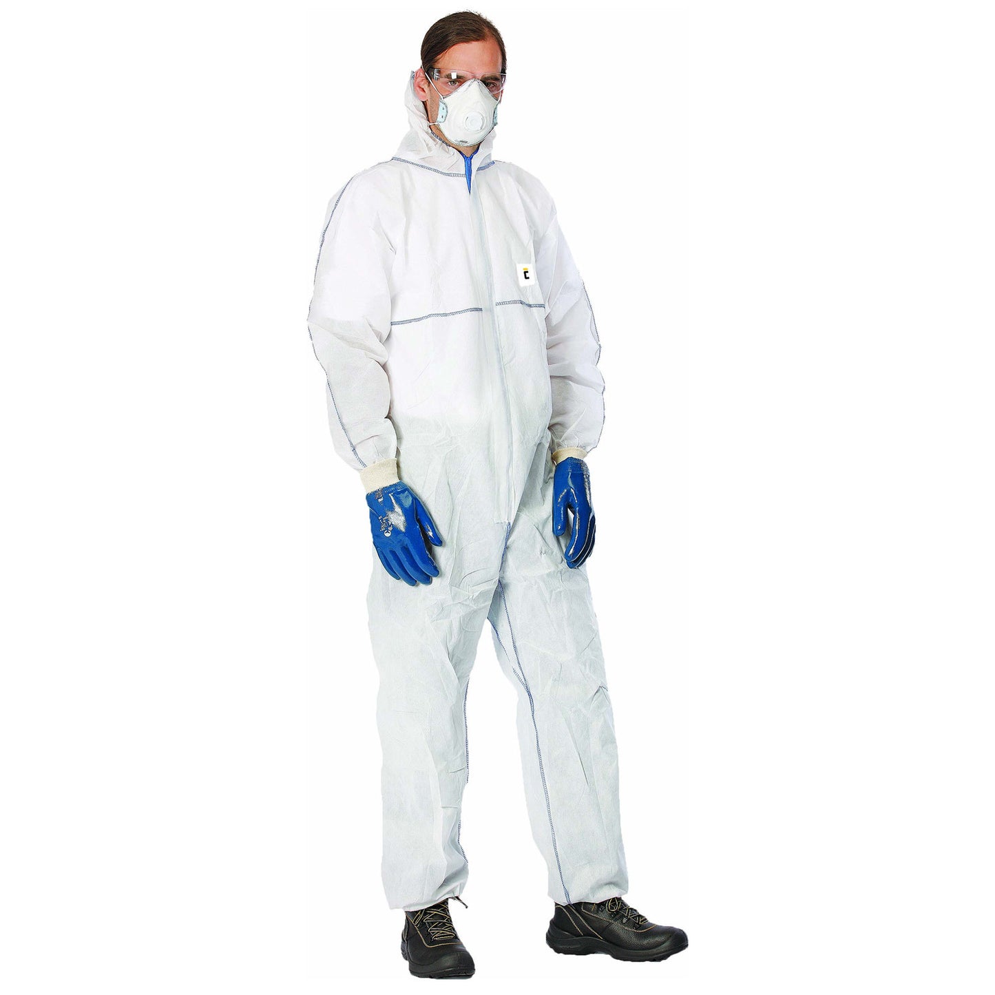 Protective hooded coverall CHEMSAFE MS1