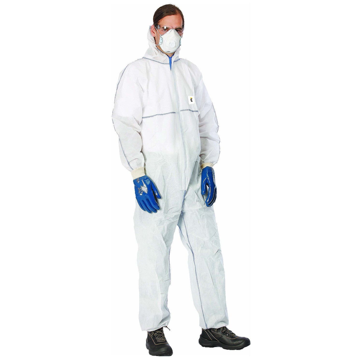 Protective hooded coverall CHEMSAFE MS1