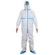 Combinezon de protecție cu glugă COVERALL ALB TYPE 3, 4