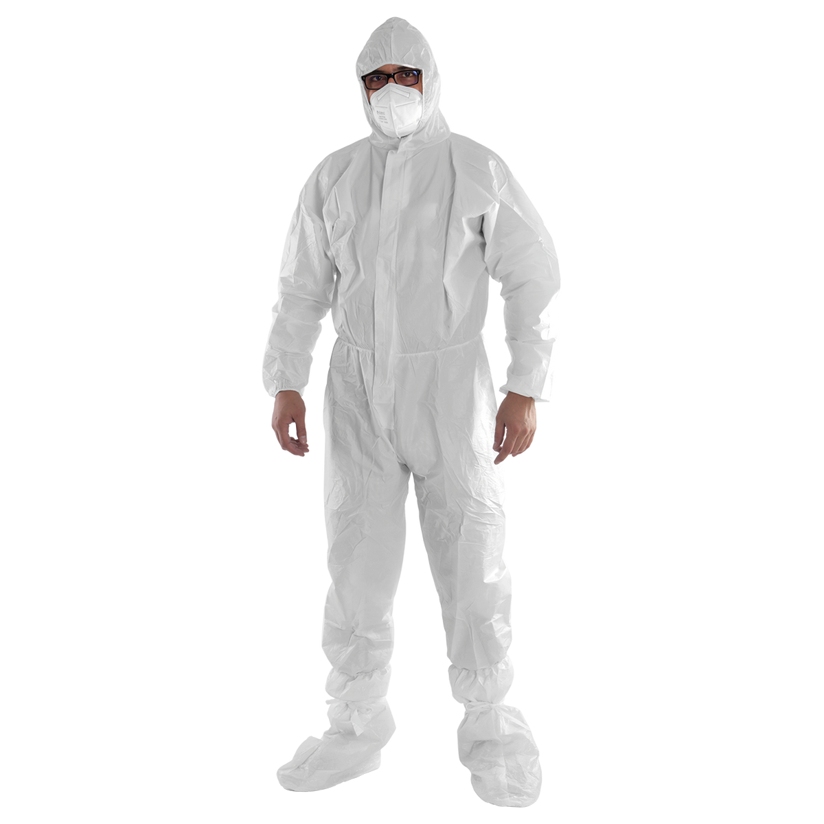 Protective hooded coverall COVERSAFE