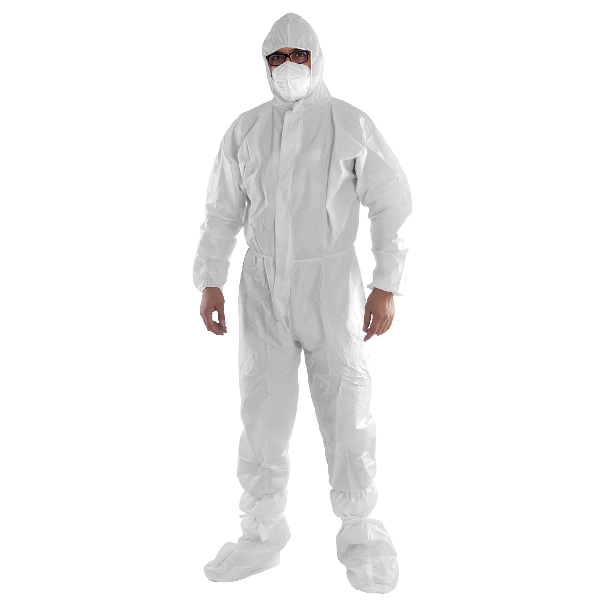 Protective hooded coverall COVERSAFE