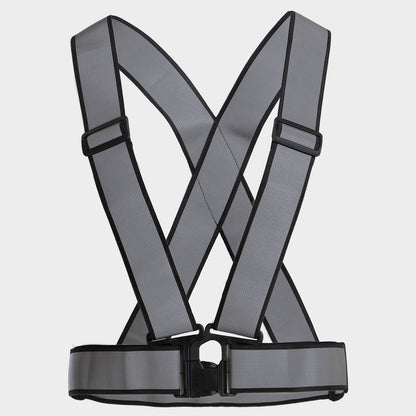 Светлоотразителен колан тип сбруя STENSO REFLECTIVE ELASTIC 2.0 HV BLACK - 1