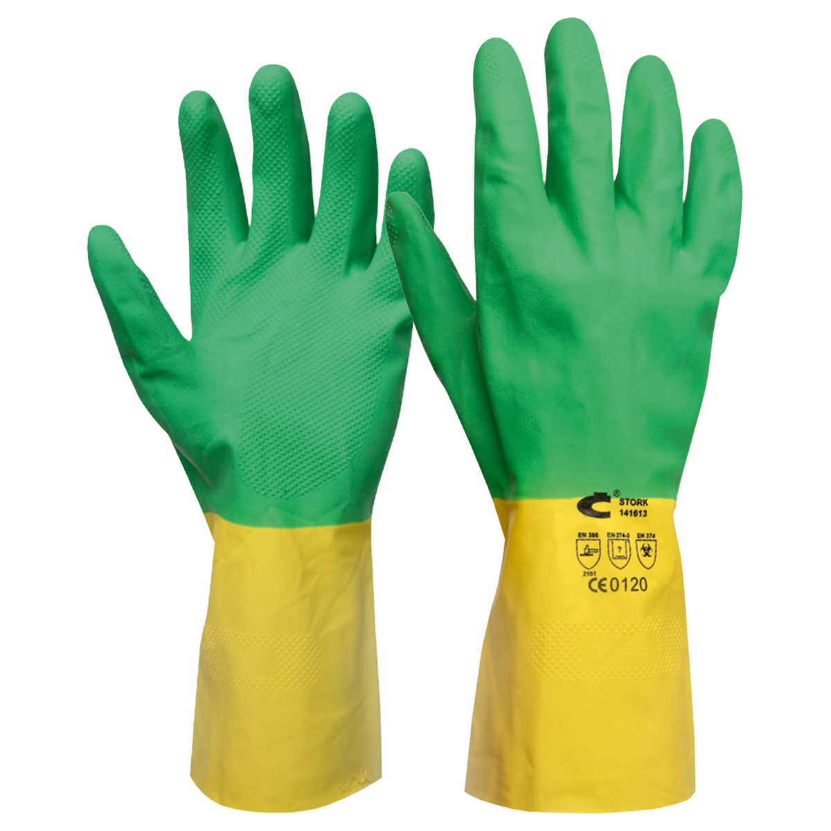 Robber gloves neoprene dipped STORK