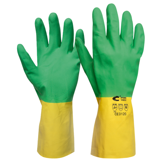 Robber gloves neoprene dipped STORK