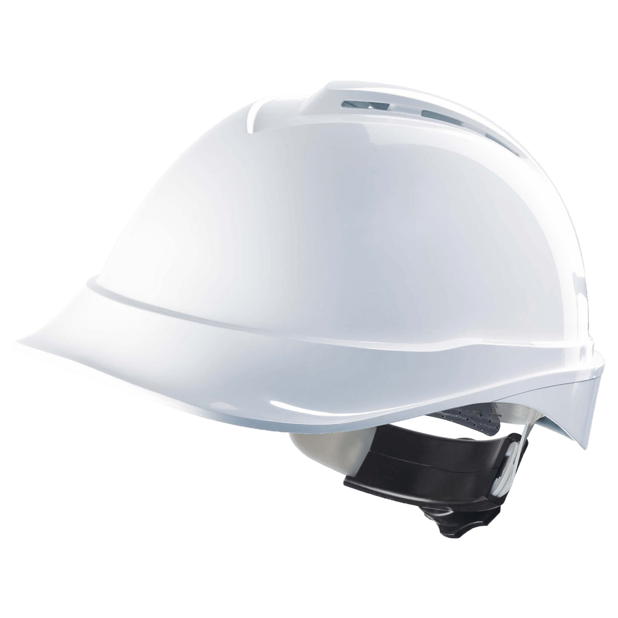 Cască de protecție, rezistență dielectrică 440V V-GARD ALB