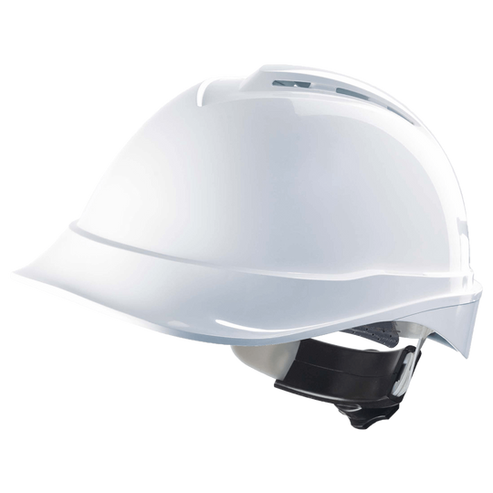 Cască de protecție, rezistență dielectrică 440V V-GARD ALB