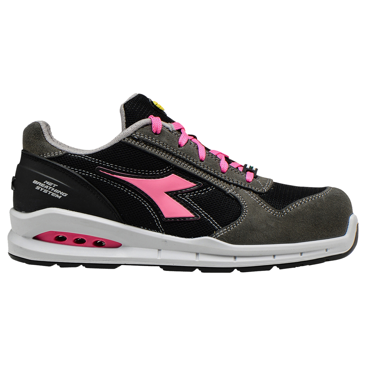 Παπούτσια ασφαλείας DIADORA RUN NET AIRBOX GREY/BLACK LOW S1P SRC - 1