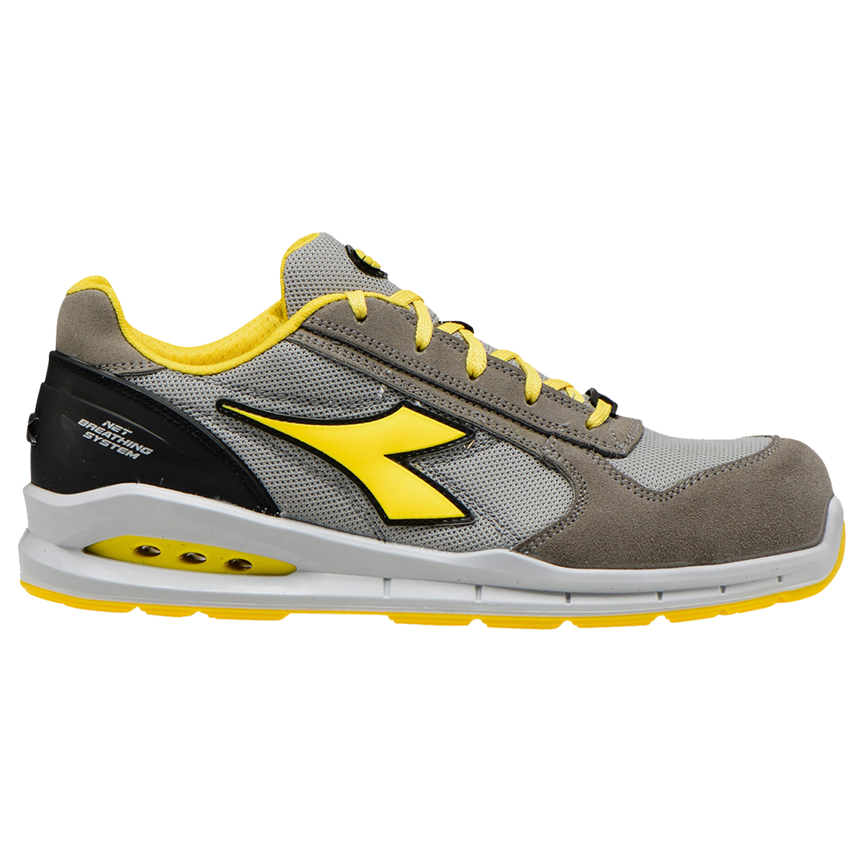 Παπούτσια ασφαλείας DIADORA RUN NET AIRBOX GREY/GREY LOW S1P SRC - 1