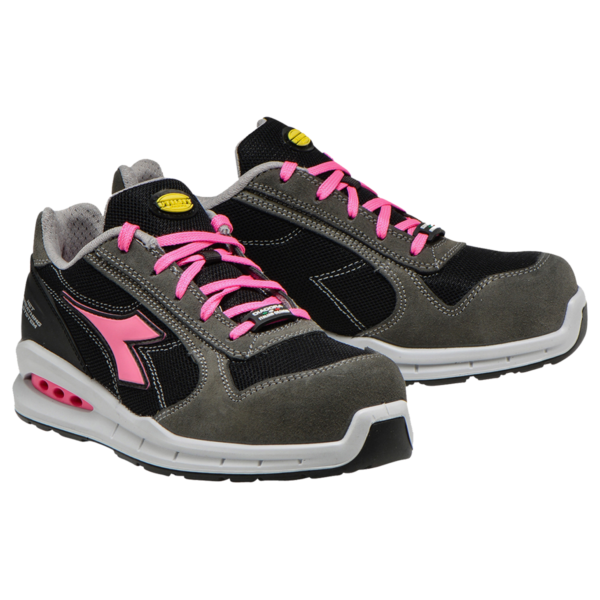 Παπούτσια ασφαλείας DIADORA RUN NET AIRBOX GREY/BLACK LOW S1P SRC - 2