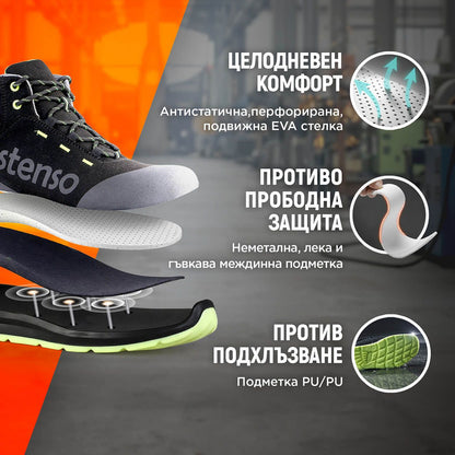 Pantofi de lucru JETT GREEN ANKLE MF S3 - 2