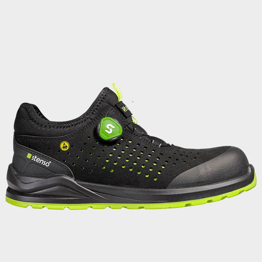 Pantofi de siguranță JETT S1PS ESD NEGRU/VERDE - 1
