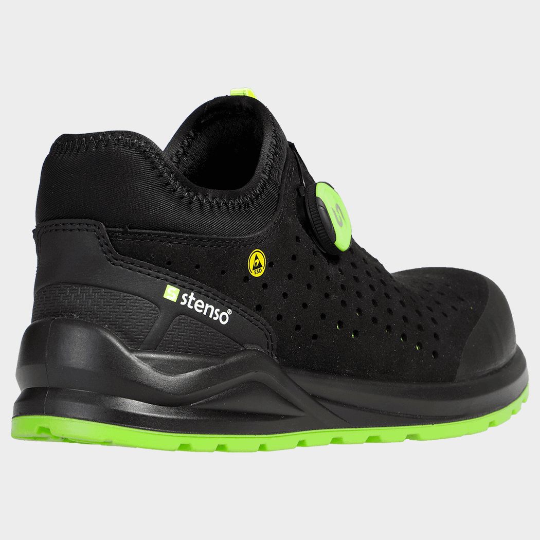 Παπούτσια εργασίας JETT S1PS ESD BLACK/GREEN - 3