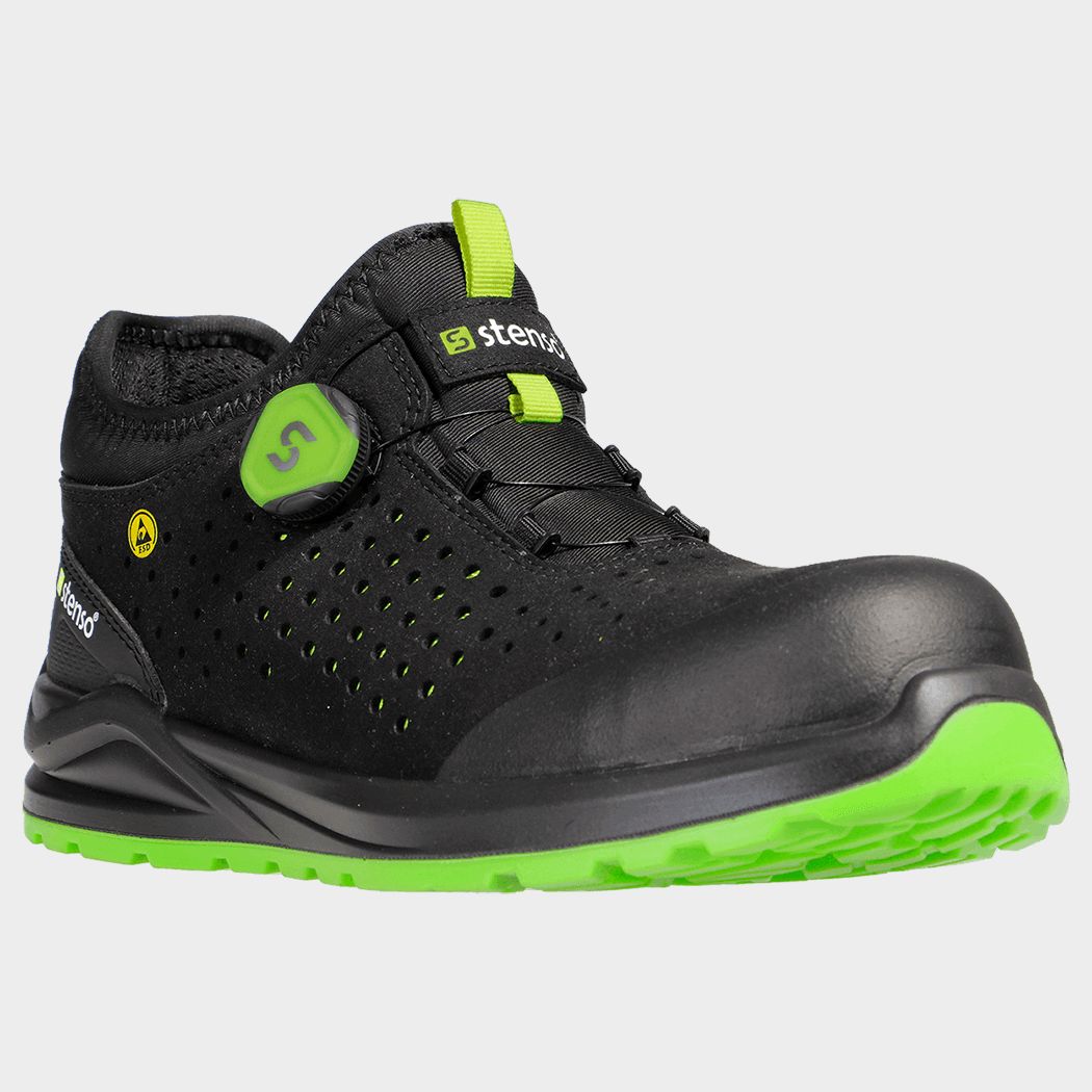 Παπούτσια εργασίας JETT S1PS ESD BLACK/GREEN - 5
