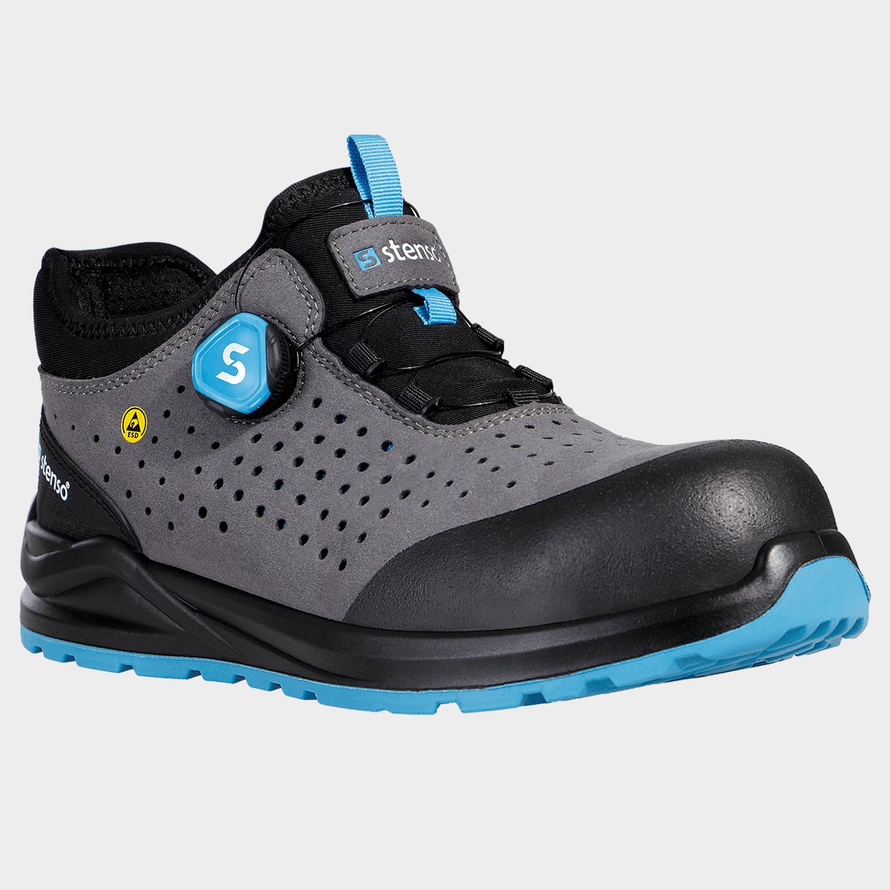 Παπούτσια εργασίας JETT S1PS ESD GREY/BLUE - 4