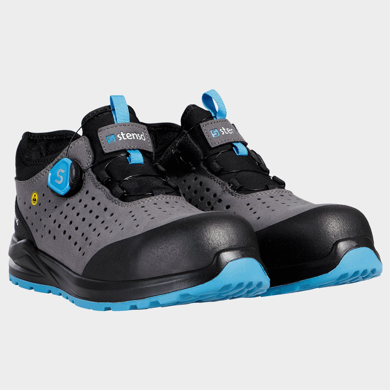Παπούτσια εργασίας JETT S1PS ESD GREY/BLUE - 7