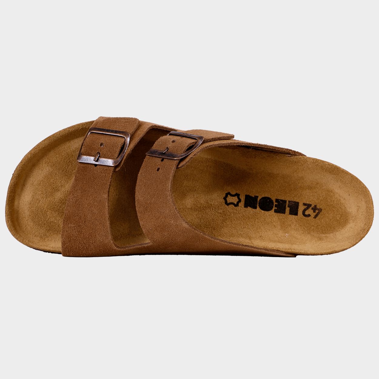 Papuci pentru bărbați LEON MAN BROWN SUEDE - 2