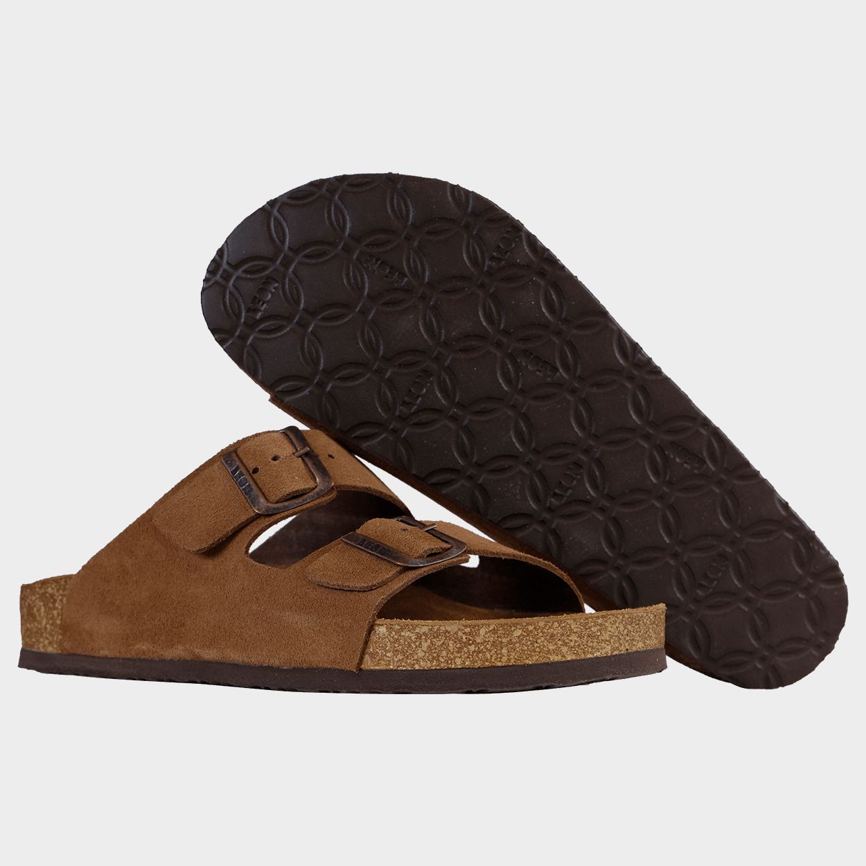 Papuci pentru bărbați LEON MAN BROWN SUEDE - 6