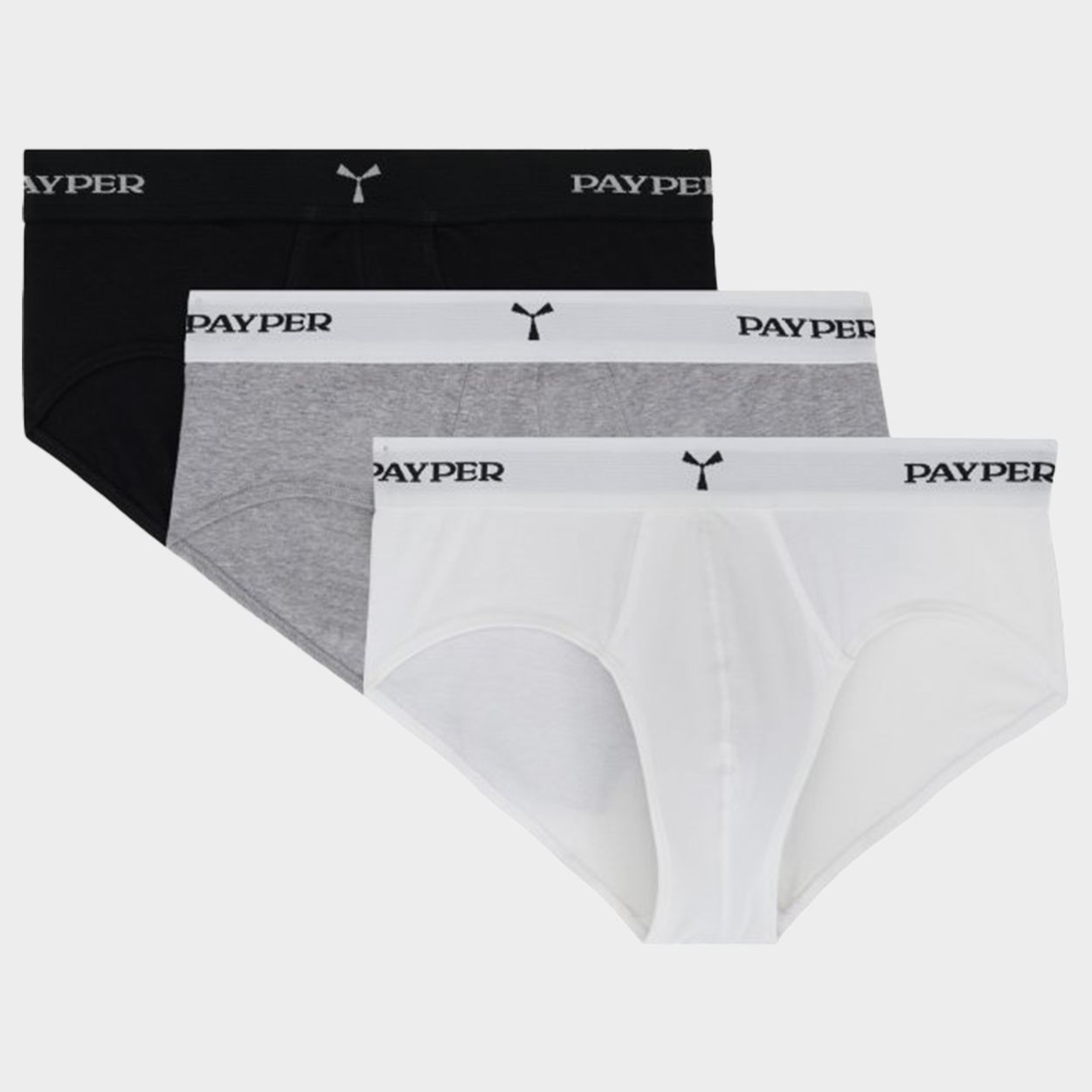 Side briefs 3 pcs. PAYPER HARRISON BLACK/GREY/WHITE - 1