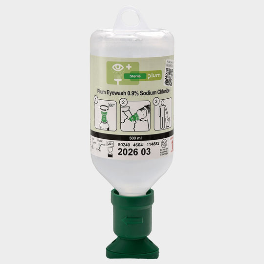 Soluție de clorură de sodiu pentru spălarea ochilor PLUM EYEWASH 0.9%