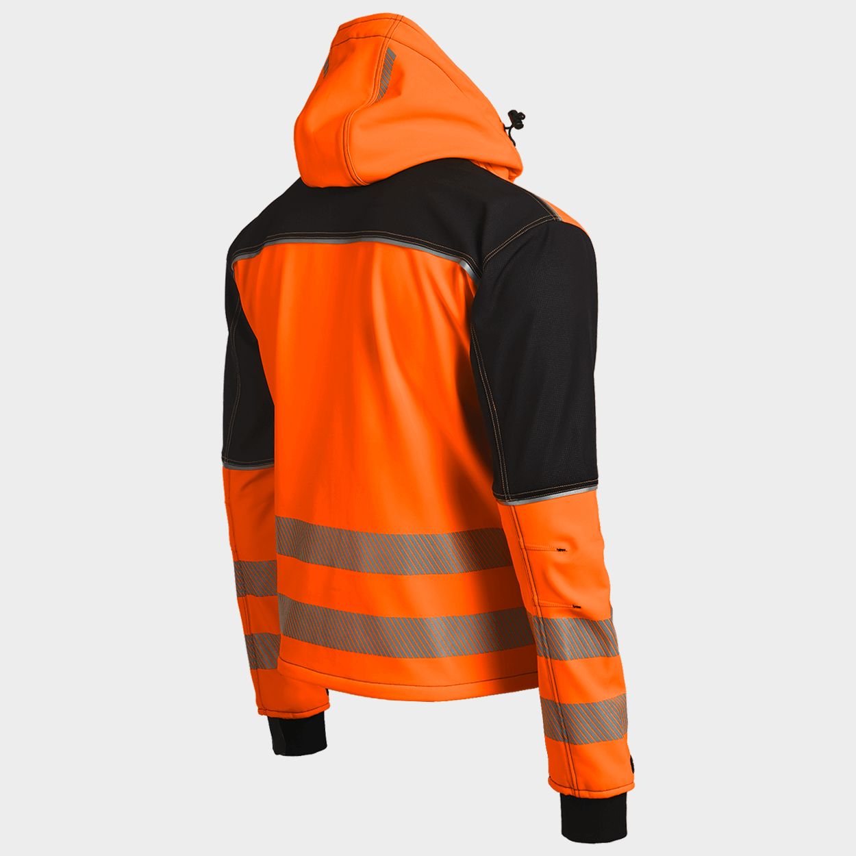 Softshell jacket PRISMA 2.0 HV ORANGE/BLACK - 3