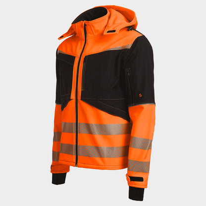 Softshell jacket PRISMA 2.0 HV ORANGE/BLACK - 4