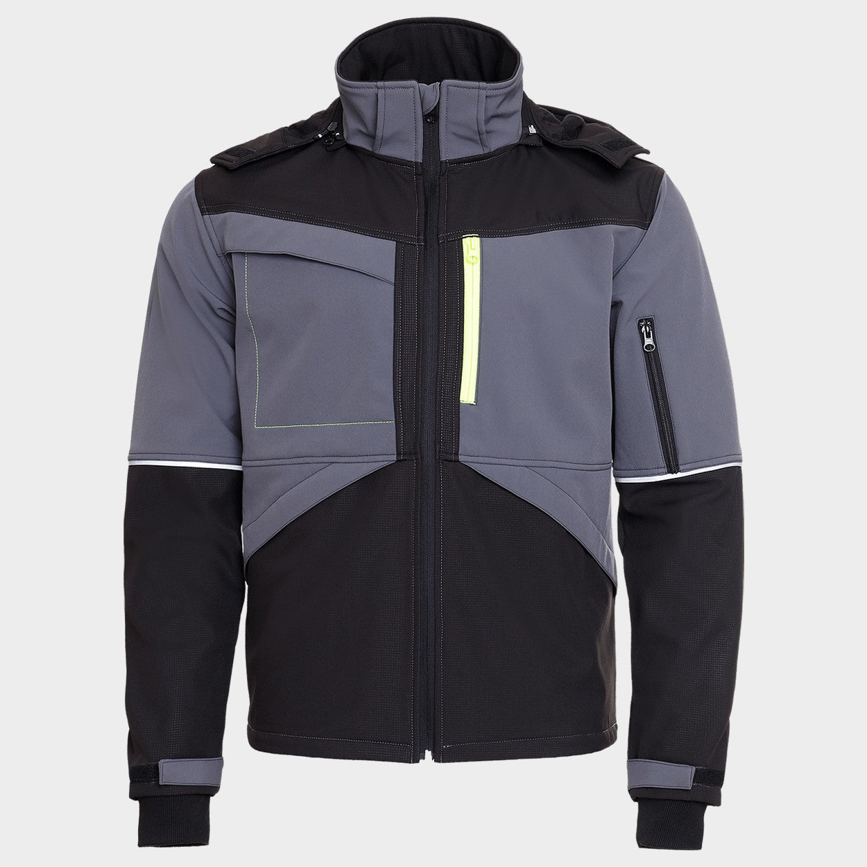Jachetă softshell PRISMA SOFTSHELL 2.0 NEGRU/GRI - 3
