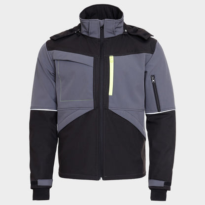 Jachetă softshell PRISMA SOFTSHELL 2.0 NEGRU/GRI - 3