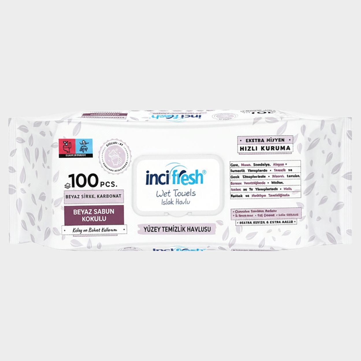Мокри кърпи за повърхности INCI FRESH 100 бр. - 2